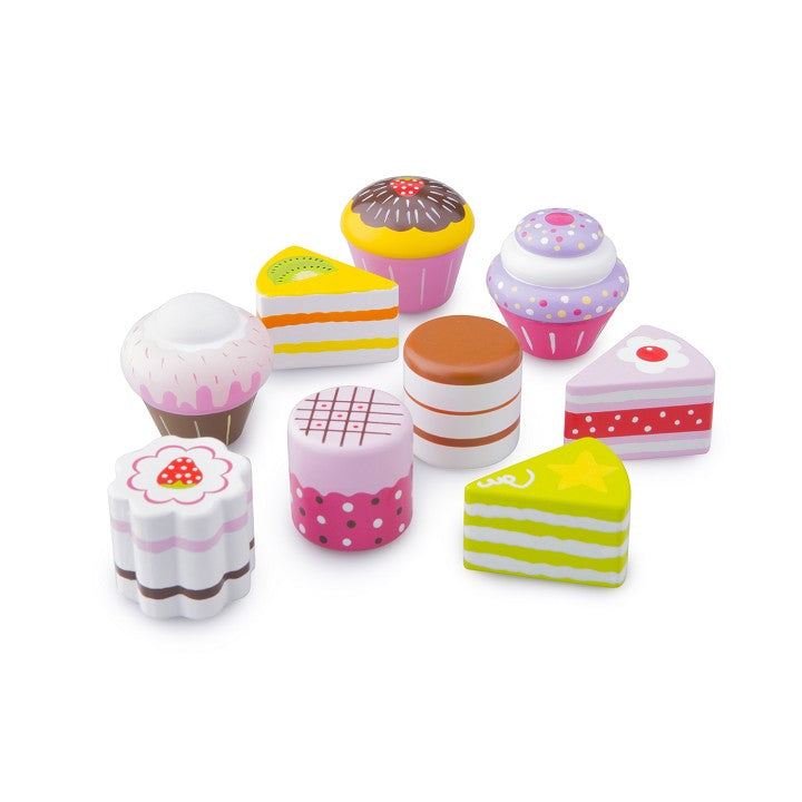 Cake/gebak assortiment (9 stuks)