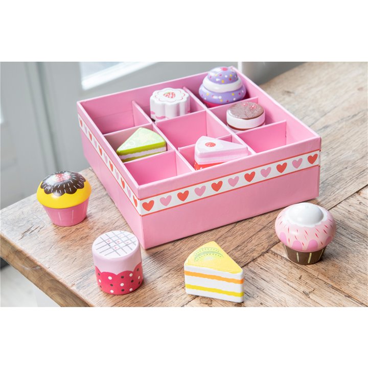 Cake/gebak assortiment (9 stuks)