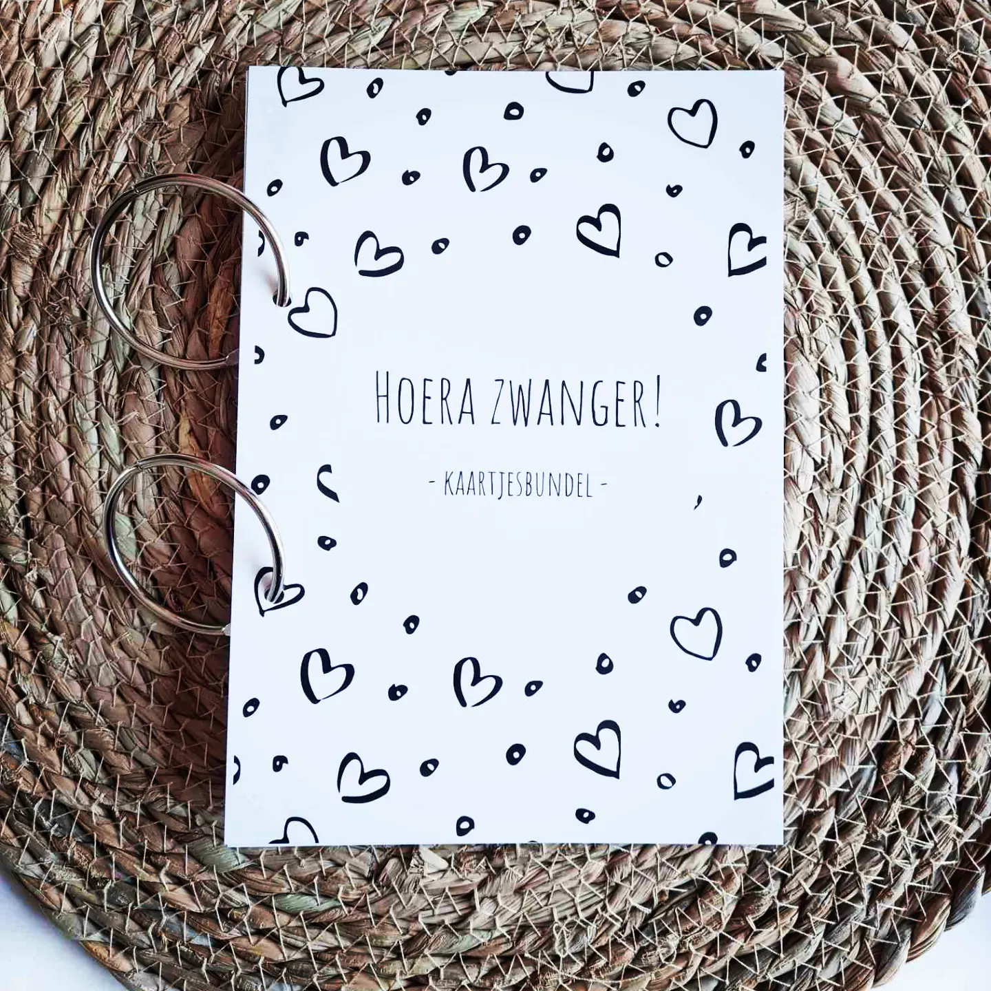 Kaartjesbundel zwanger - Hartjes