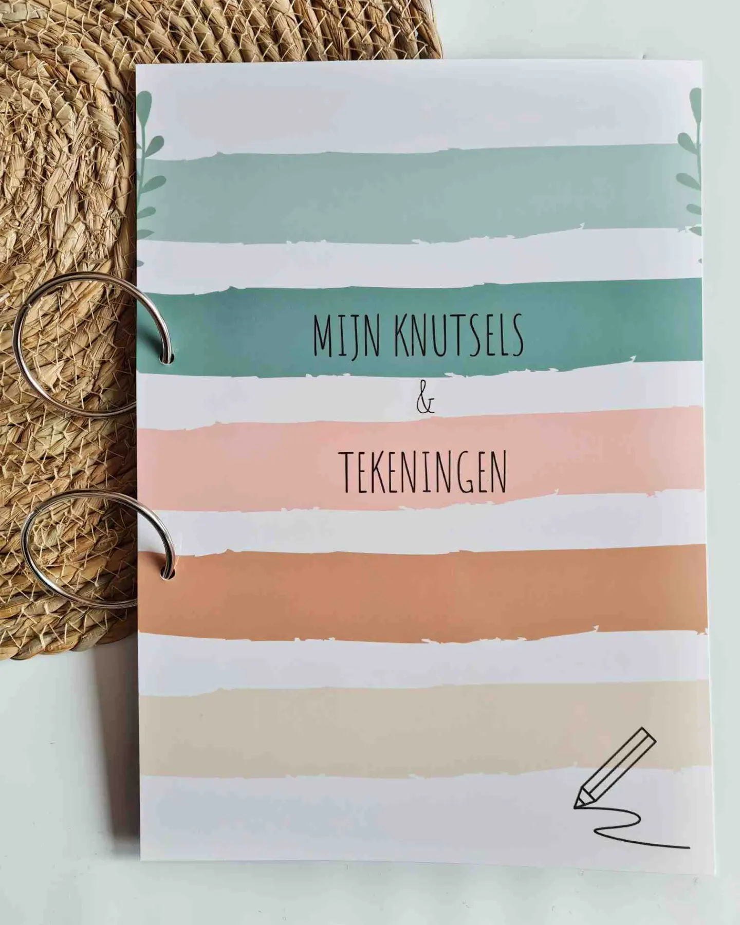 Bewaarbundel knutselen & tekeningen - Strepen