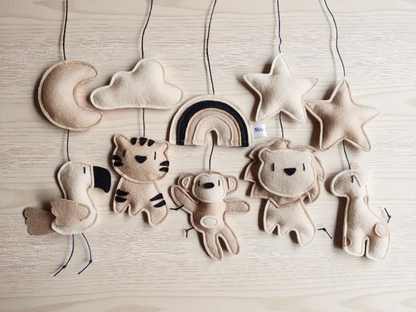 Muziekmobiel vilt | Dubbele set samenstellen (deluxe)