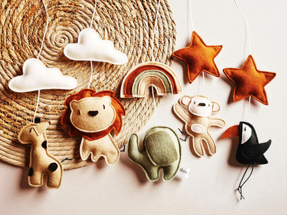 Muziekmobiel vilt | Dubbele set samenstellen (deluxe)